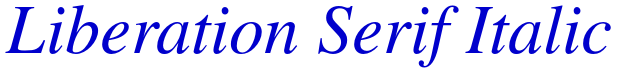 Liberation Serif Italic шрифт